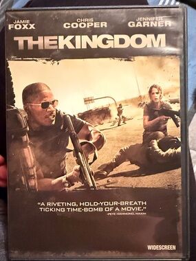The Kingdom DVD Movie Jamie Foxx Chris Cooper Jennifer Garner - Black/Tan Cover